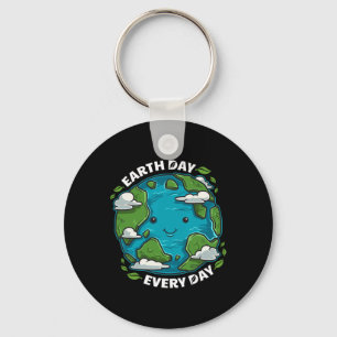 Earth Day Every Day Cute Environmental Gift Eco Pr Key Ring