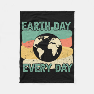 Earth Day Every Day Fleece Blanket
