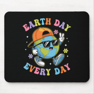 Earth Day Every Day Funny Earth Day 2025 Kids Todd Mouse Pad