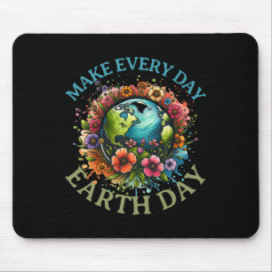 Earth Day Every Day Groovy Retro 70s Earth Day For Mouse Pad