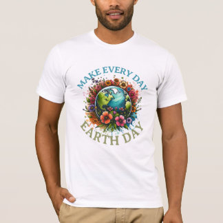 Earth Day Every Day Groovy Retro 70s T-Shirt