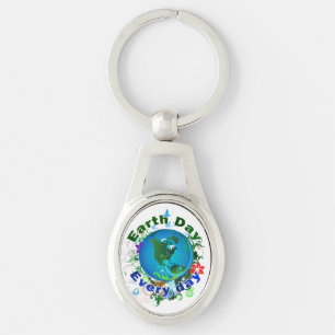 Earth Day Every Day Key Ring