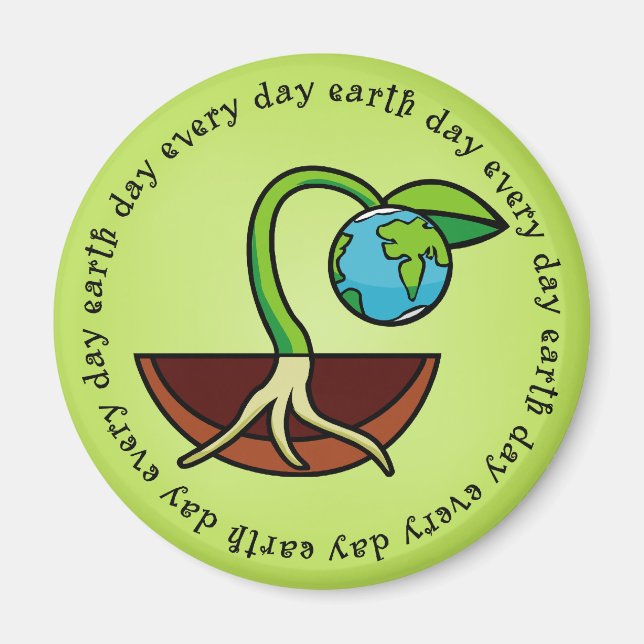 Earth Day Every Day Magnet (Front)