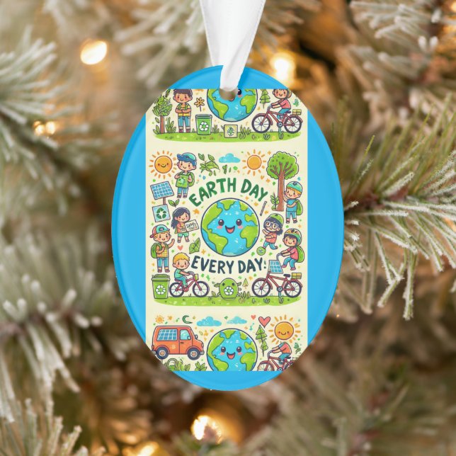 Earth Day Every Day Ornament (Tree)
