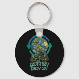 Earth Day Every Day Plant More Trees Arbor Day Vin Key Ring