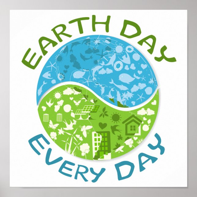 Earth Day Every Day Poster (Front)