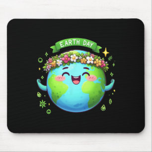 Earth Day Every Day Retro Vintage Men Women Kids N Mouse Pad