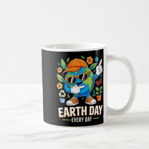 Earth day every day save the planet dabbing eco coffee mug