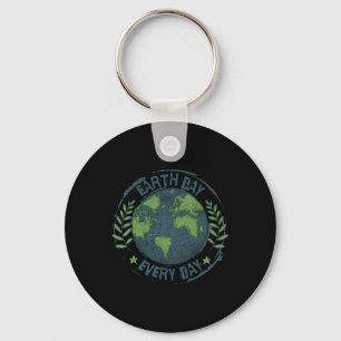 Earth Day Every Day Save The Planet Environmental Key Ring