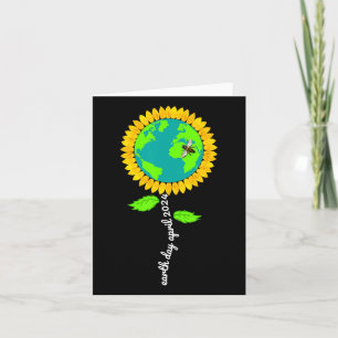Earth Day Every Day Sunflower Restore Save Earth  Card