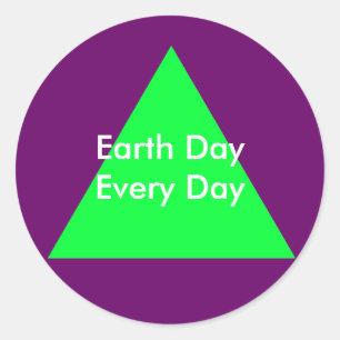 Earth Day Every Day The MUSEUM Zazzle Gifts Classic Round Sticker