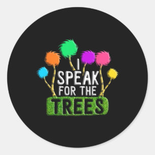 Earth Day Every Day Trees Make The Earth Green Aga Classic Round Sticker