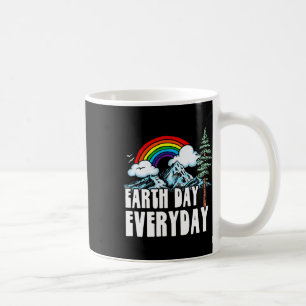 Earth Day Every Day! Vintage Rainbow Nature And Ou Coffee Mug