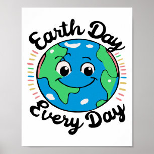 Earth Day Every Environmental Protection Poster
