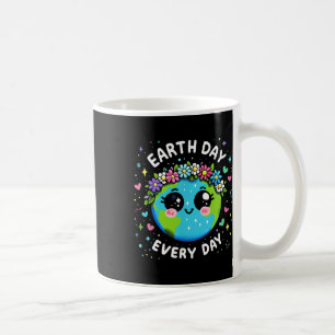 Earth Day Everyday Cute Planet Gift Kids Youth Tod Coffee Mug
