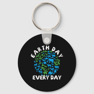Earth Day Everyday Earth Animal Lovers Key Ring