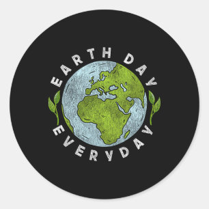 Earth Day Everyday Earth Day 3 Classic Round Sticker