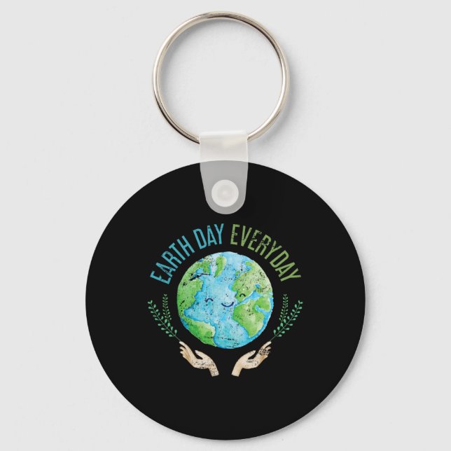 Earth Day Everyday Earth Day 4  Key Ring (Front)
