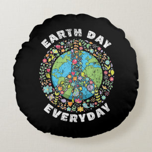 Earth Day Everyday Earth Day Round Cushion