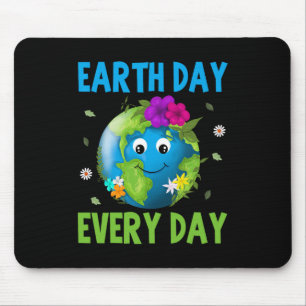 Earth Day Everyday Environment Conservation Cute E Mouse Pad