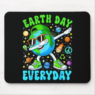 Earth day everyday funny dabbing earth boys kids mouse pad