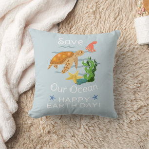 earth day everyday, go green, Save Our Planet Cushion