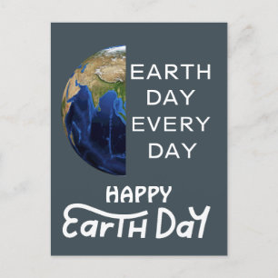 earth day everyday, go green, Save Our Planet Postcard
