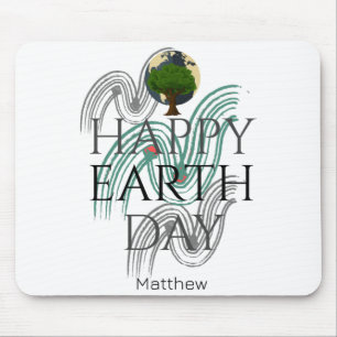 Earth Day Everyday Go Green Save Our Planet T Shir Mouse Pad