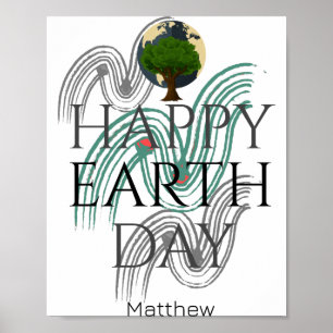 Earth Day Everyday Go Green Save Our Planet T Shir Poster