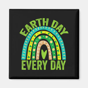 Earth Day Everyday Green Rainbow Earth Day Magnet