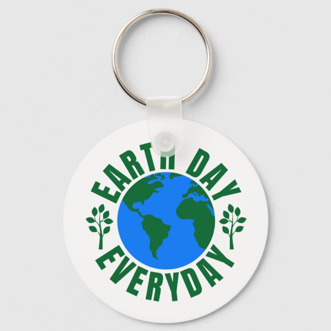 Earth Day Everyday Key Ring (Front)