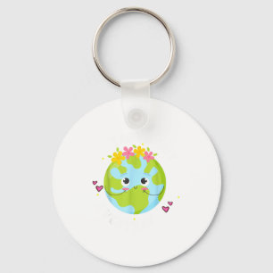 Earth Day Everyday Kids Girl Key Ring
