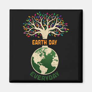 Earth Day Everyday Planet Anniversary Nature Tree Magnet