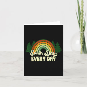 Earth Day Everyday Rainbow Pine Trees Card