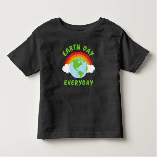 Earth Day Everyday Rainbow Toddler T-Shirt