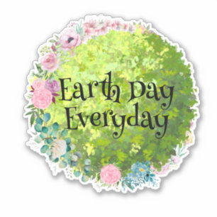 Earth Day Everyday, Save our Planet Sticker