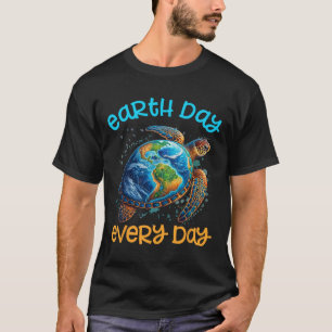 Earth Day Everyday Shirt Sea Turtle Men Women Kid 