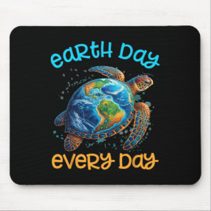Earth Day Everyday Shirt Sea Turtle Men Women Kid Mouse Pad