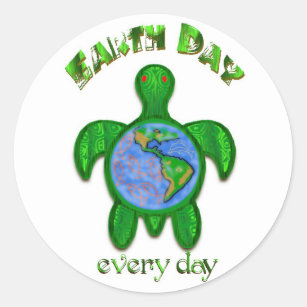 Earth Day everyday sticker