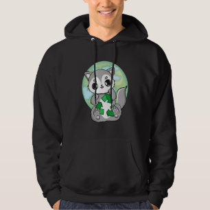 Earth Day Everyday Wolf And Recycle Hoodie