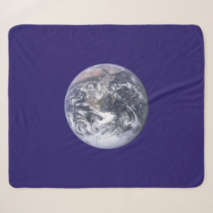 Earth Day Flag Sherpa Blanket