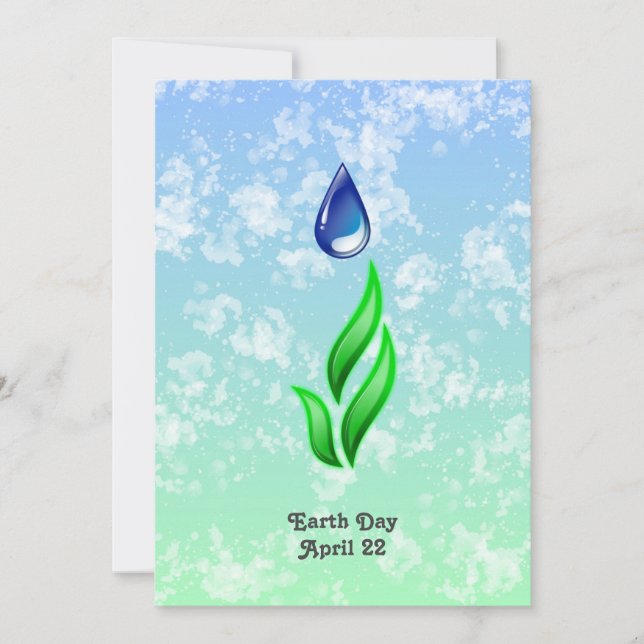 Earth Day Flat Card (Front)