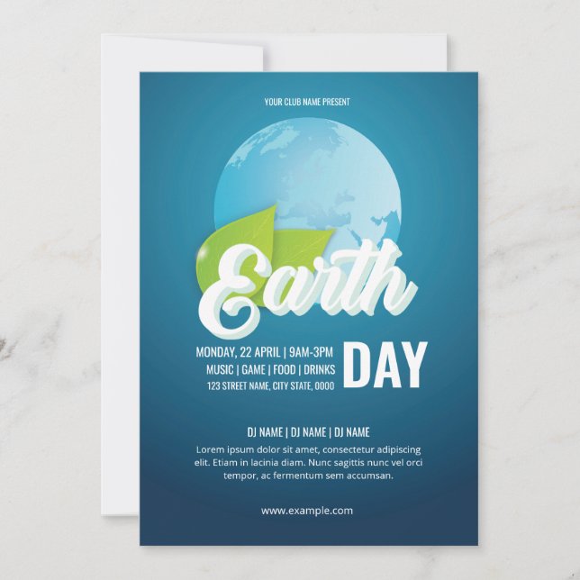 Earth Day Flyer Template (Front)