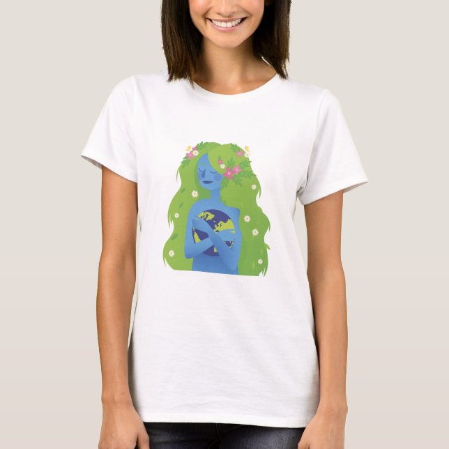 Earth Day for Brave Women T-Shirt (Front)