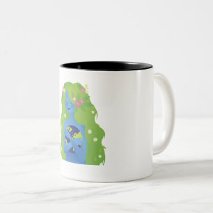 Earth Day for Brave Women Two-Tone Coffee Mug