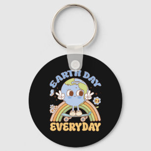 Earth Day For Women Teacher Men And Kids Key Ring