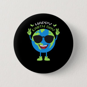 Earth Day Funny Earth Day Birthday Kids Boys Girls 6 Cm Round Badge