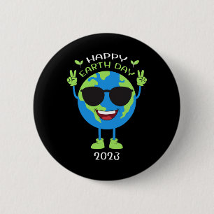 Earth Day Funny Earth Day Birthday Kids Boys Girls 6 Cm Round Badge