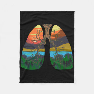 Earth Day Gift Environmental Nature Lover Fleece Blanket