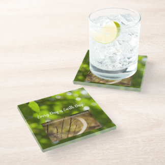 Earth Day Gift 🌸Mystical Flower | Coaster Glass Coaster